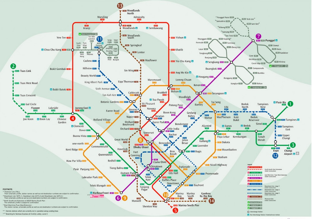 MRT-MAP of Singapore